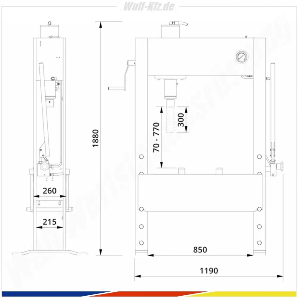 AC Hydraulic Werkstattpresse P40H